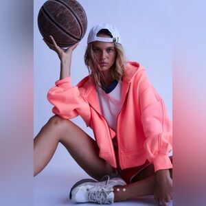 FP Movement A Cut Above Zip-Up Hoodie, Size M